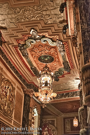 Lobby Ceiling and Chandelier
